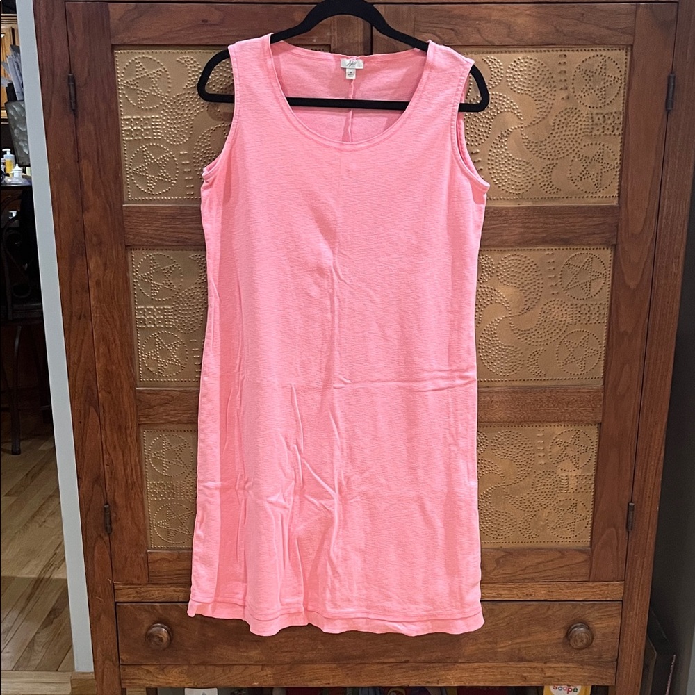 J. Jill Coral Sleeveless Midi Dress